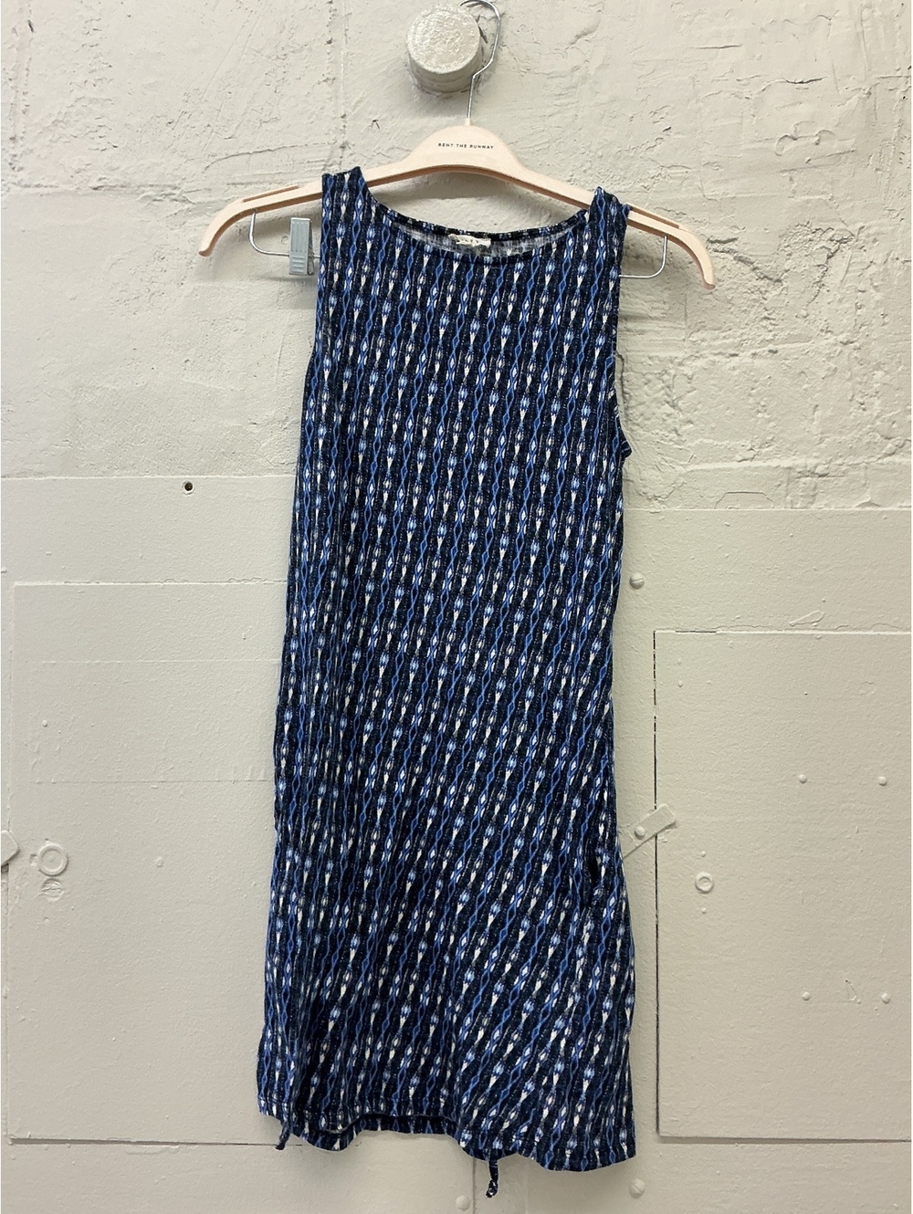 Joie Soft Sleeveless Blue Patterned Dress